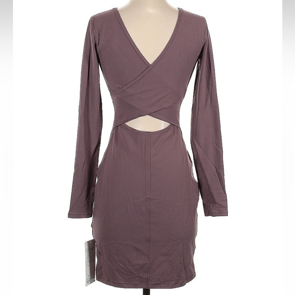 NWT Lululemon Contour Dress *Nulu in Antique Bark - Picture 3 of 6